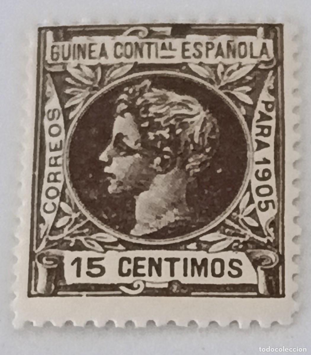 Sellos: Sello excolonias espa&ntilde;olas Guinea 1905, edifil 33, Alfonso XIII