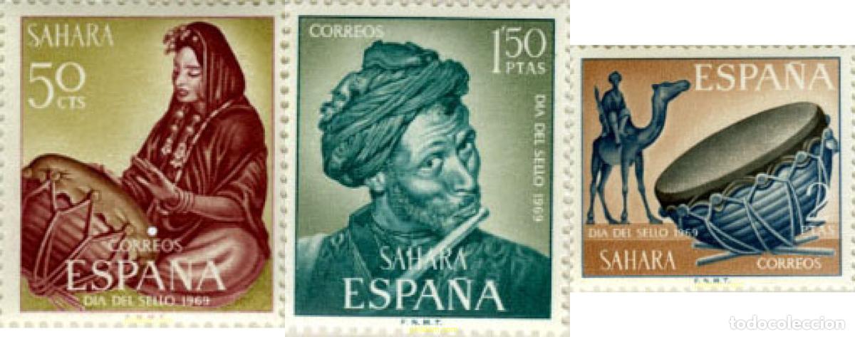 Sellos: 681459 MNH SAHARA ESPA&Ntilde;OL 1969 DIA DEL SELLO