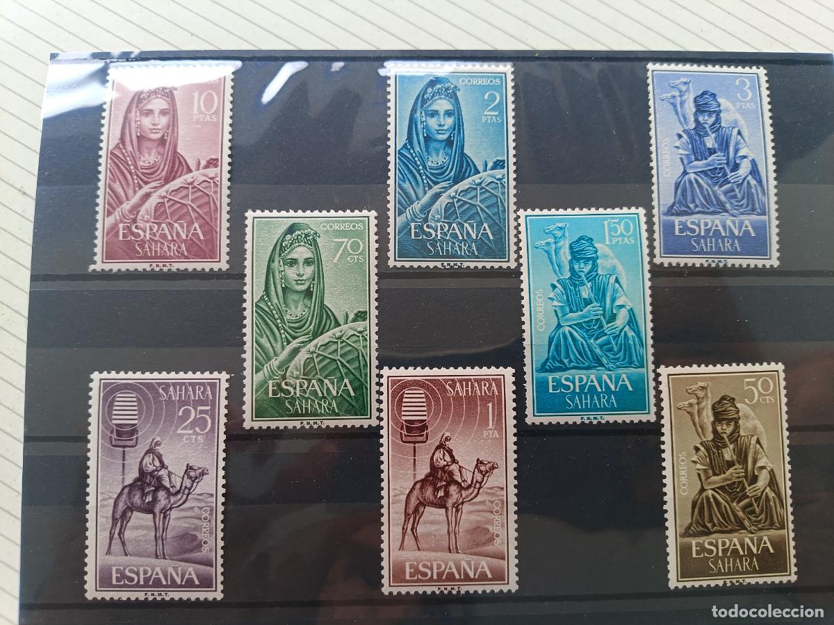 Sellos: Sahara espa&ntilde;ol. Lote de sellos