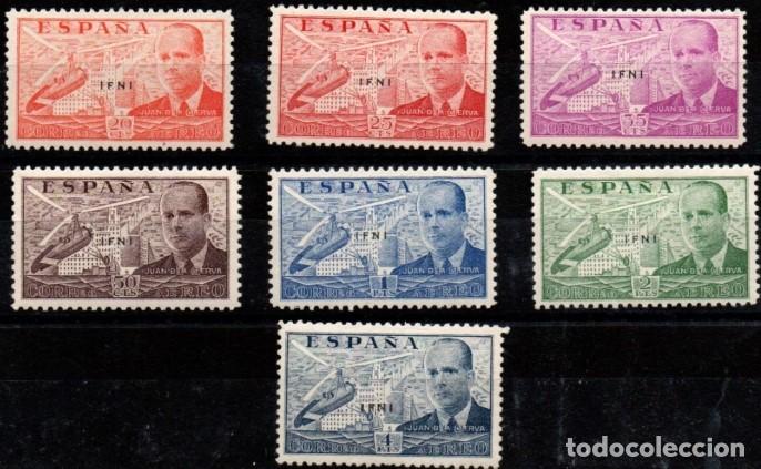 Sellos: Ifni n&ordm; 15A/15G. A&ntilde;o 1948.