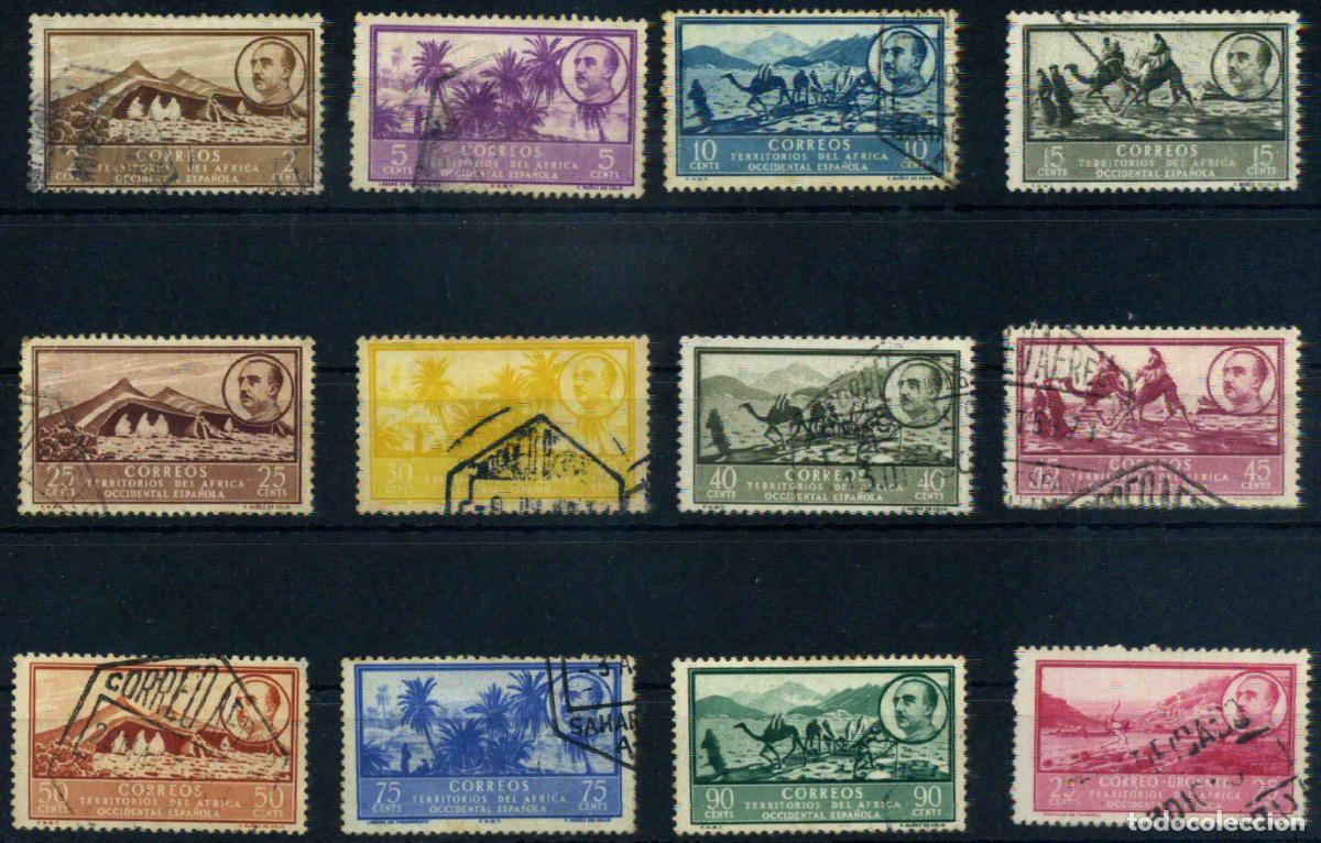 Sellos: Africa Occidental Espa&ntilde;ola 1950 (usados)