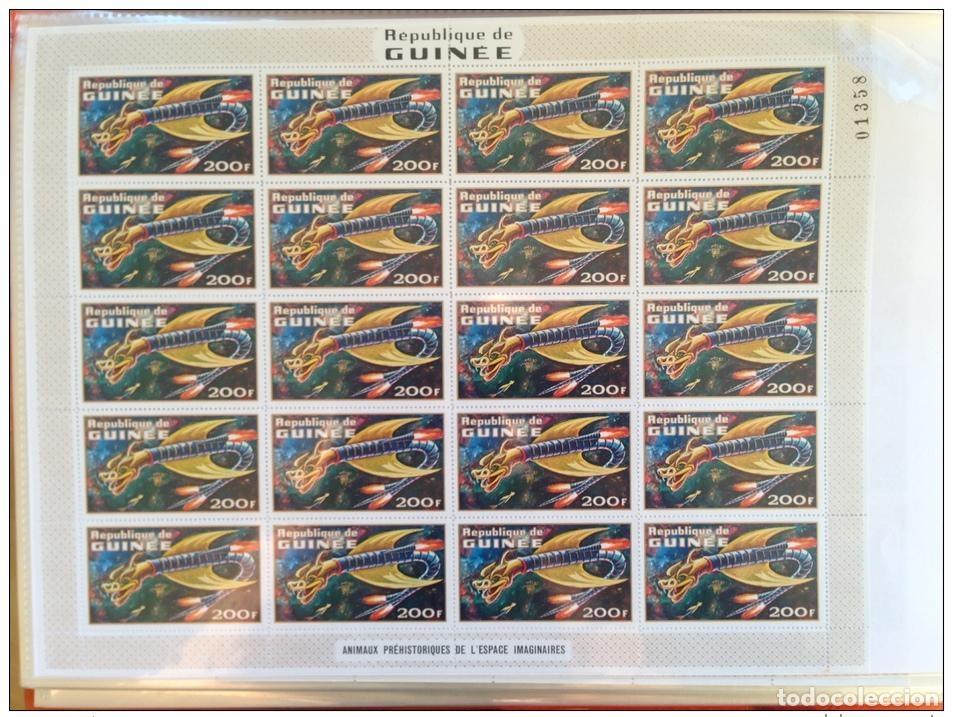 Sellos: Guinea Yv. 456 hojas Dragon Espacios imaginarios prehist&oacute;ricos RAROS ** MNH