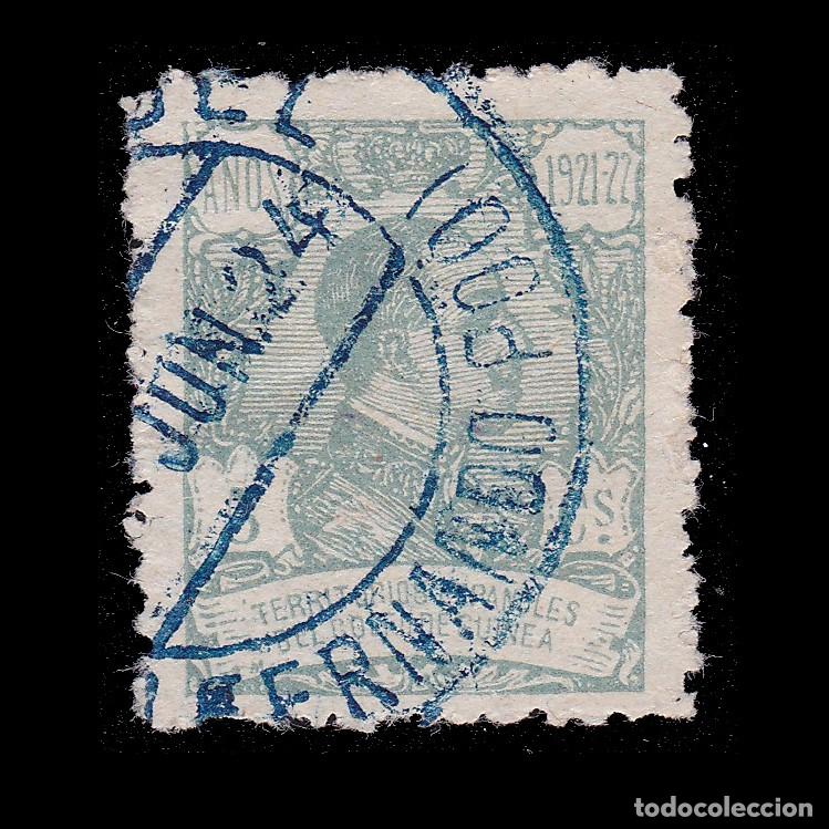 Sellos: GUINEA ESPA&Ntilde;OLA 1922. Alfonso XIII. 5c. Matasello. Edifil 156 + OBSEQUIO.