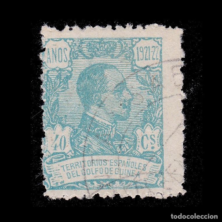 Sellos: GUINEA ESPA&Ntilde;OLA 1922. Alfonso XIII. 40c. Matasello. Edifil 162 + OBSEQUIO.