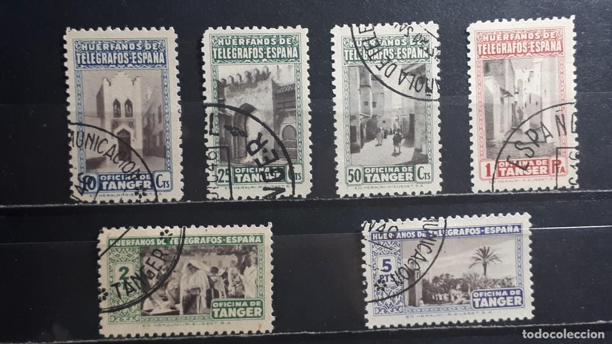 Sellos: TANGER. A&Ntilde;O 1946.. &deg;. EDIFIL Beneficencia. 35,40.