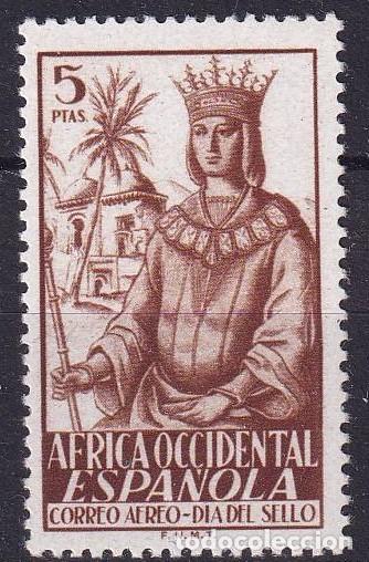 Briefmarken: Sellos dependencias espa&ntilde;olas AFRICA OCCIDENTAL a&ntilde;o 1949 EDIFIL 2** v.c. 4 &euro;