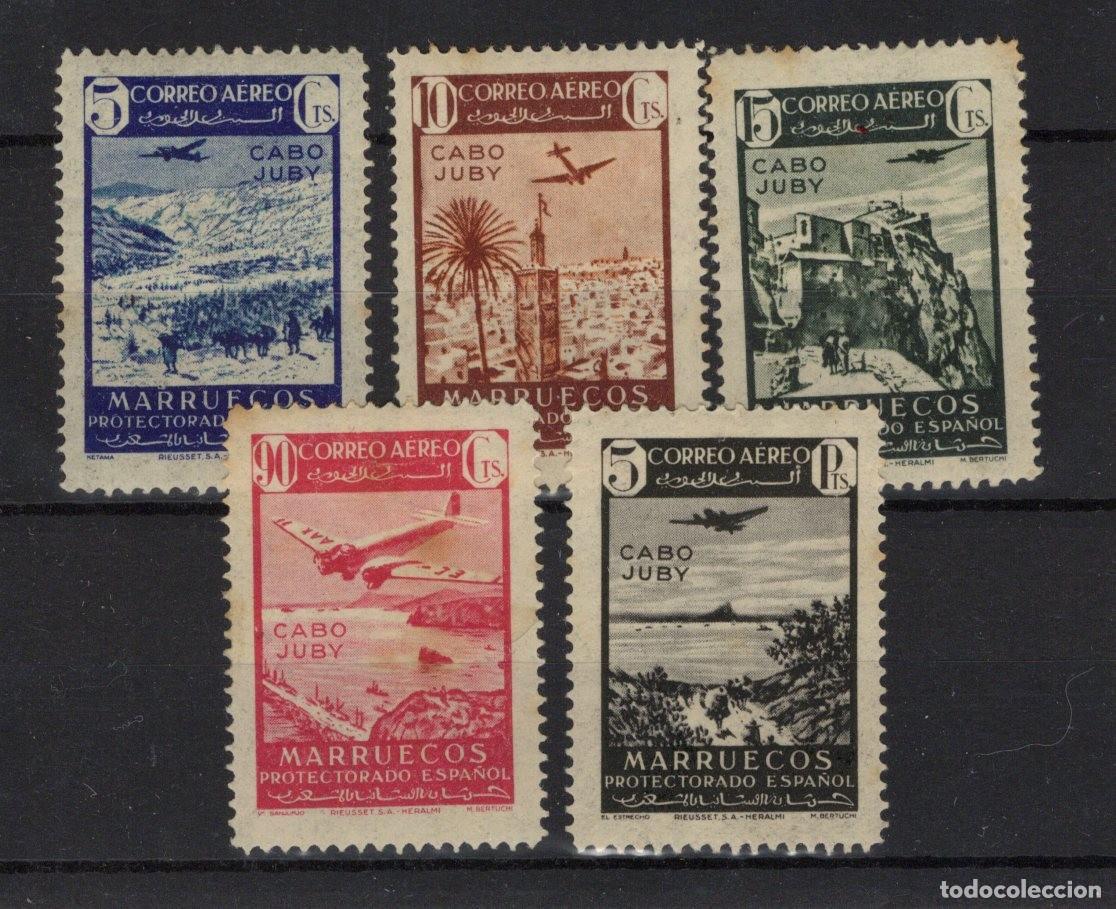 Timbres: Sellos dependencias espa&ntilde;olas CABO JUBY a&ntilde;o 1942 EDIFIL 133/137* v.c. 4 &euro;