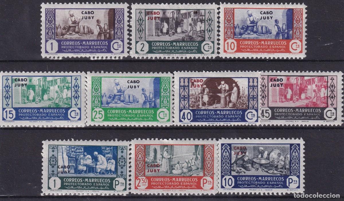 Timbres: Sellos dependencias espa&ntilde;olas CABO JUBY a&ntilde;o 1946 EDIFIL 152/161** v.c. 70 &euro;