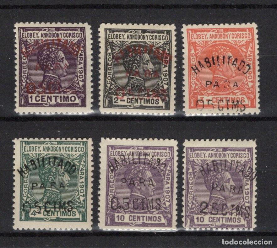 Francobolli: Sellos dependencias espa&ntilde;olas ELOBEY ANNOBON CORISCO EDIFIL 50A/F** v.c. 110 &euro;