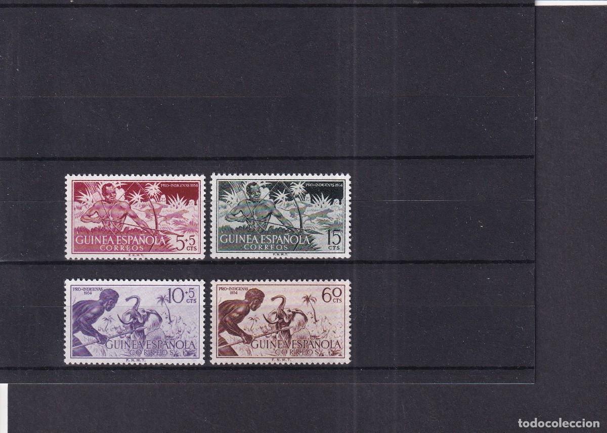 Sellos: Sellos dependencias espa&ntilde;olas GUINEA a&ntilde;o 1954 EDIFIL 334/337**