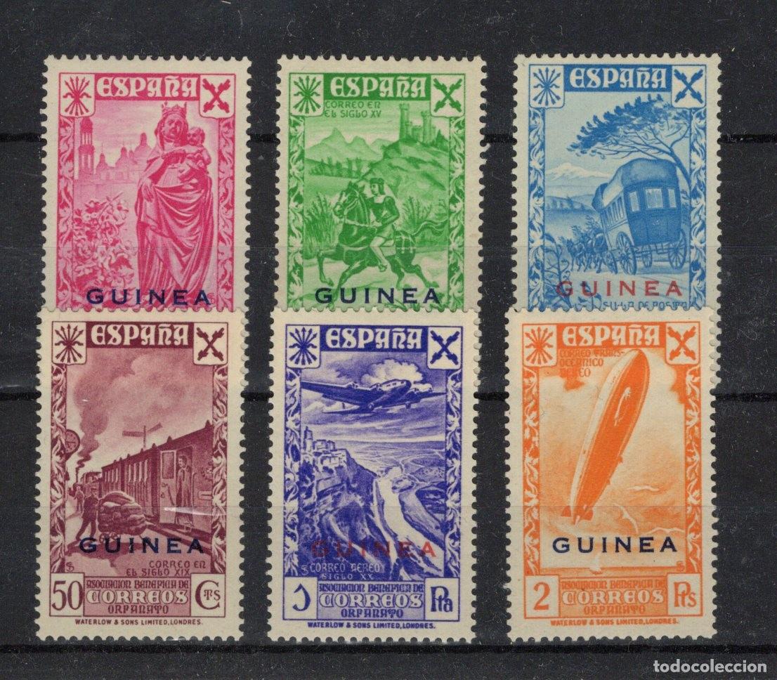 Sellos: Sellos dependencias espa&ntilde;olas GUINEA BENEFICIENCIA a&ntilde;o 1943 EDIFIL 12/17* v.c. 43 &euro;