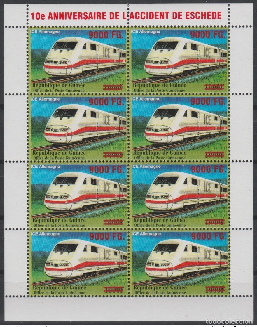 Sellos: Guinea 2008 Mi. 6325 Klb Tren sobrecargado Ferrocarriles ICE InterCity Express Zug
