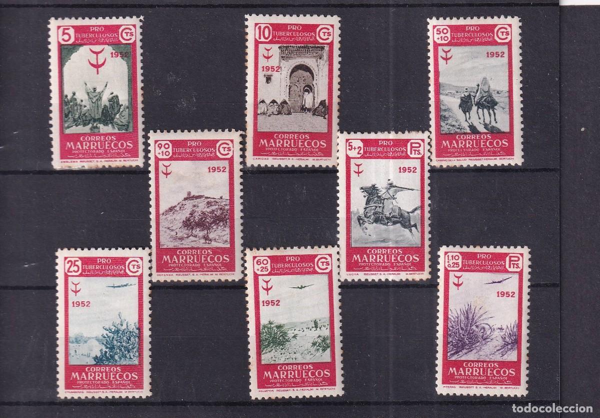 Sellos: Sellos dependencias espa&ntilde;olas MARRUECOS a&ntilde;o 1952 EDIFIL 361/368** v.c. 50 &euro;