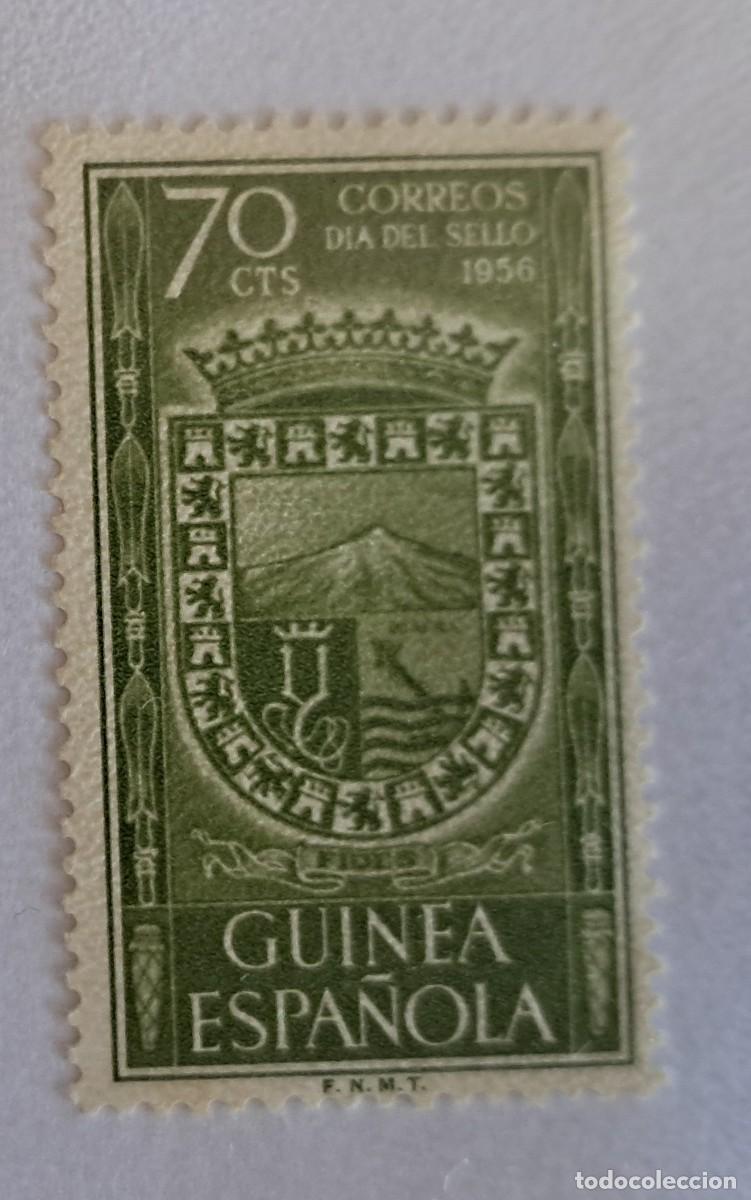 Sellos: SELLO DE CORREOS - GUINEA ESPA&Ntilde;OLA 70 CTS. - D&Iacute;A DEL SELLO 1956