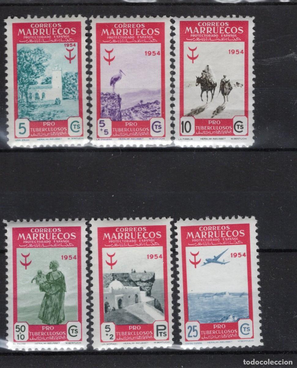 Sellos: Sellos dependencias espa&ntilde;olas MARRUECOS a&ntilde;o 1954 EDIFIL 394/399** v.c. 22 &euro;