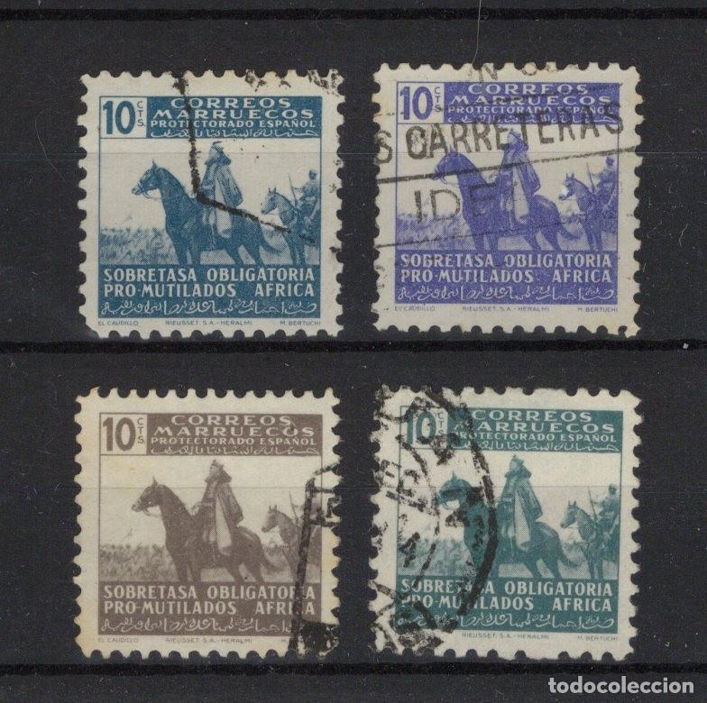Sellos: Sellos dependencias espa&ntilde;olas MARRUECOS BENEFICIENCIA a&ntilde;o 1943 EDIFIL 22/25&ordm; v.c. 2 &euro;