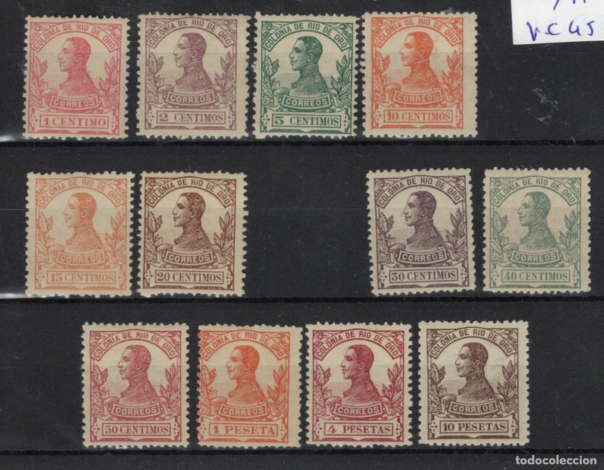 Timbres: Sellos dependencias espa&ntilde;olas RIO DE ORO a&ntilde;o 1912 EDIFIL 65/77* sin 71 v.c. 45 &euro;
