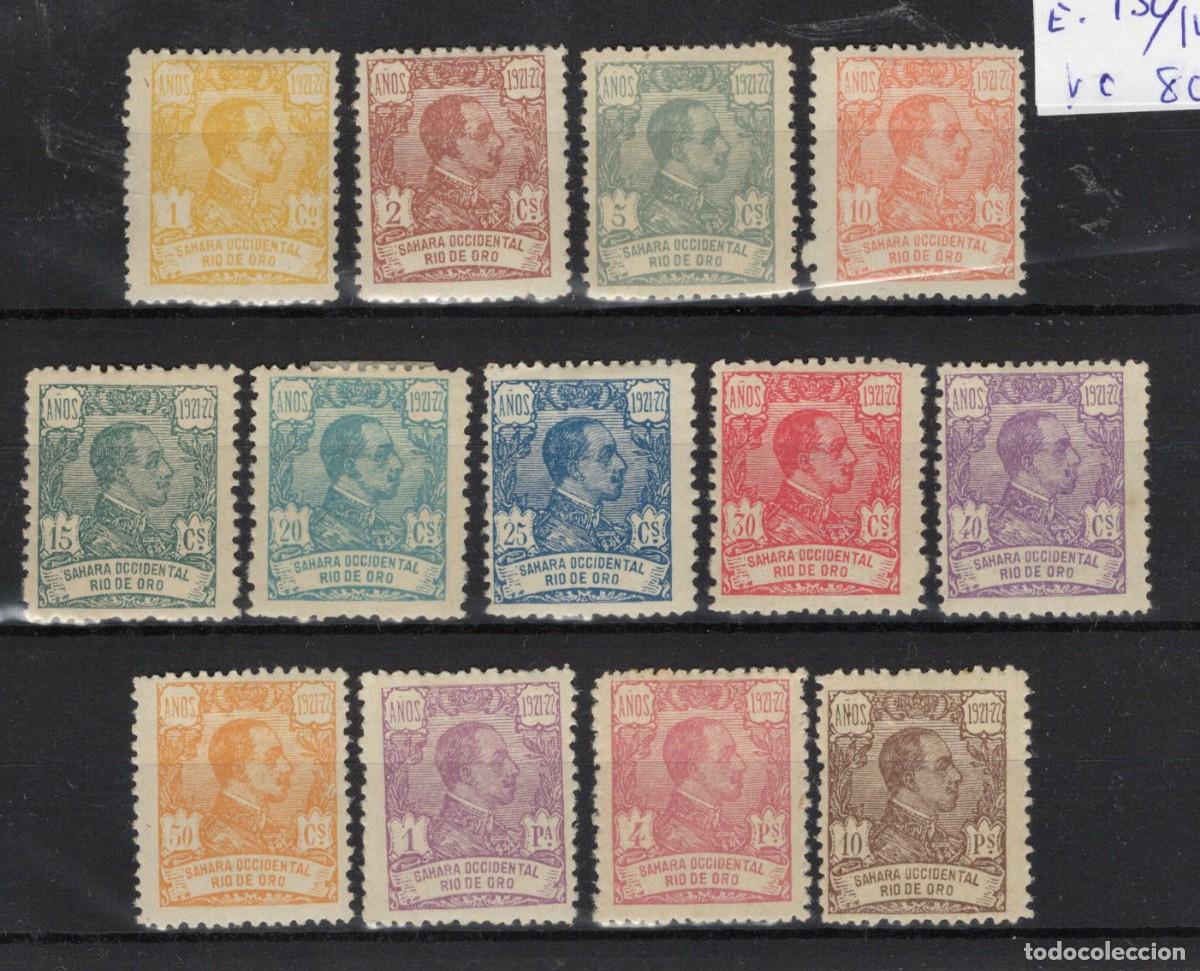 Timbres: Sellos dependencias espa&ntilde;olas RIO DE ORO a&ntilde;o 1921 EDIFIL 130/142* v.c. 80 &euro;