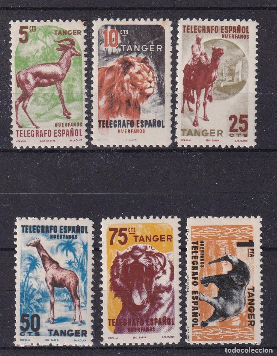 Sellos: Sellos dependencias espa&ntilde;olas TANGER telegrafos a&ntilde;o 1957 EDIFIL 59/64** v.c. 32 &euro;