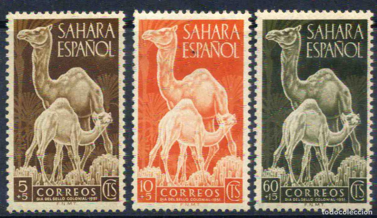 Sellos: Sahara Espa&ntilde;ol 1951 D&iacute;a del sello colonial