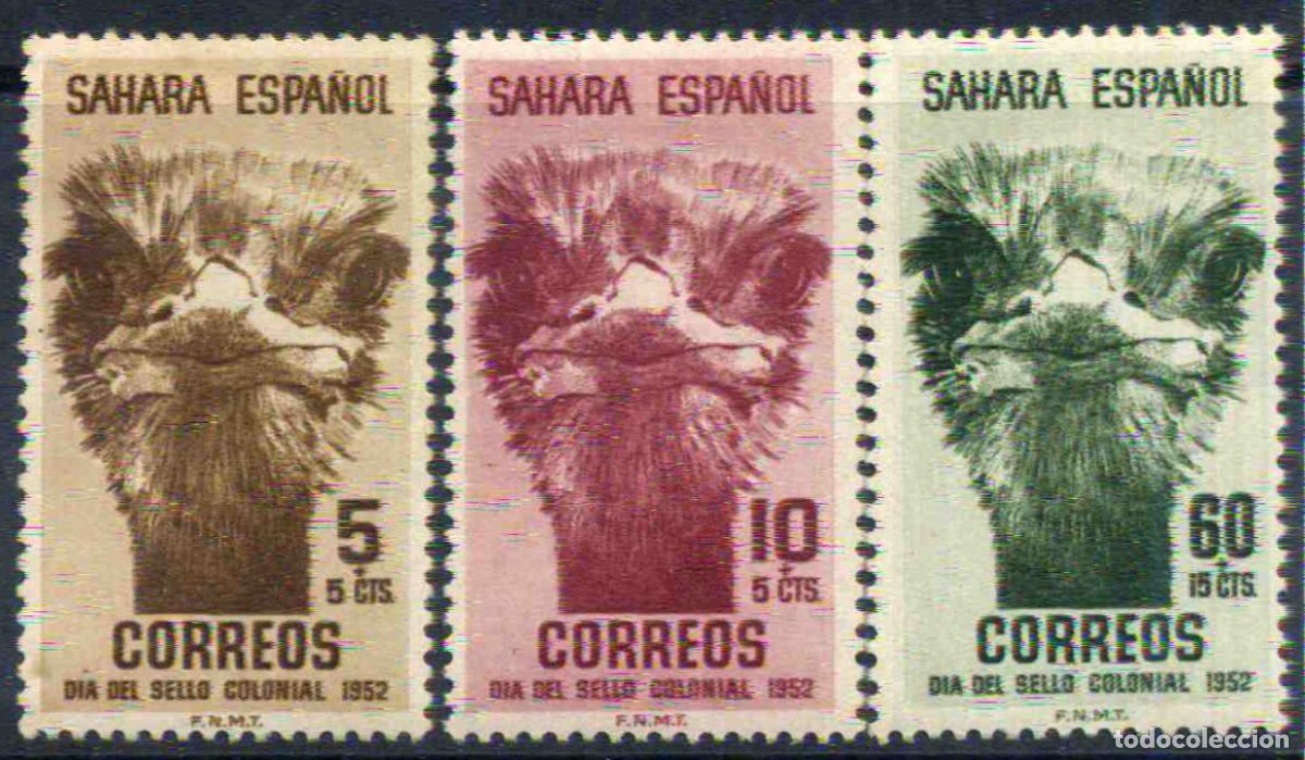 Sellos: Sahara Espa&ntilde;ol 1952 D&iacute;a del sello colonial