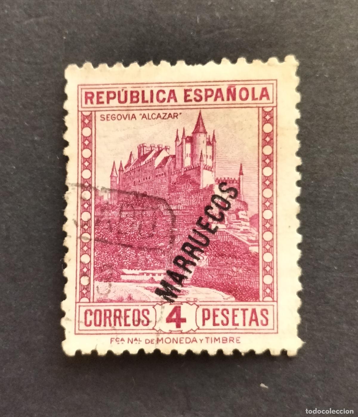 Sellos: SELLO ESPA&Ntilde;A (T&Aacute;NGER) HABILITADO 1933-1938 - EDIFIL 82.