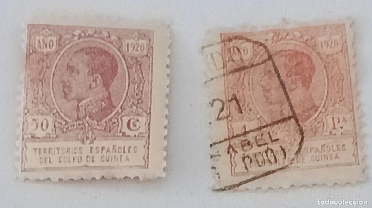 Sellos: Sellos excolonias espa&ntilde;olas Guinea 1920, Edifil 150/151