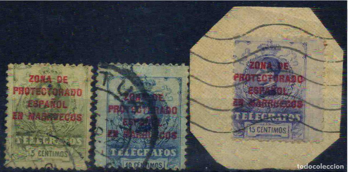 Sellos: Marruecos Tel&eacute;grafos 1917