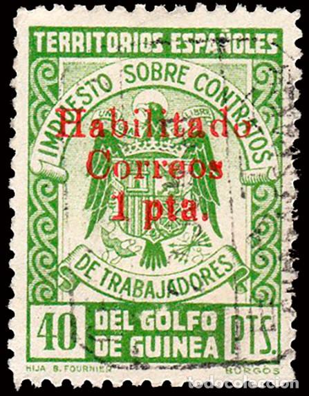 Sellos: Guinea - Edi o 259K - 1940/1941 - Emisi&oacute;n Provisional