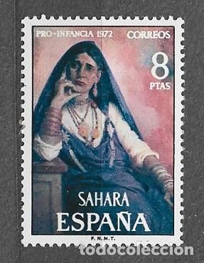 Sellos: Sahara Espa&ntilde;ol 1972 - Pro-Infancia 1972 - Edifil 306** - 2000-5