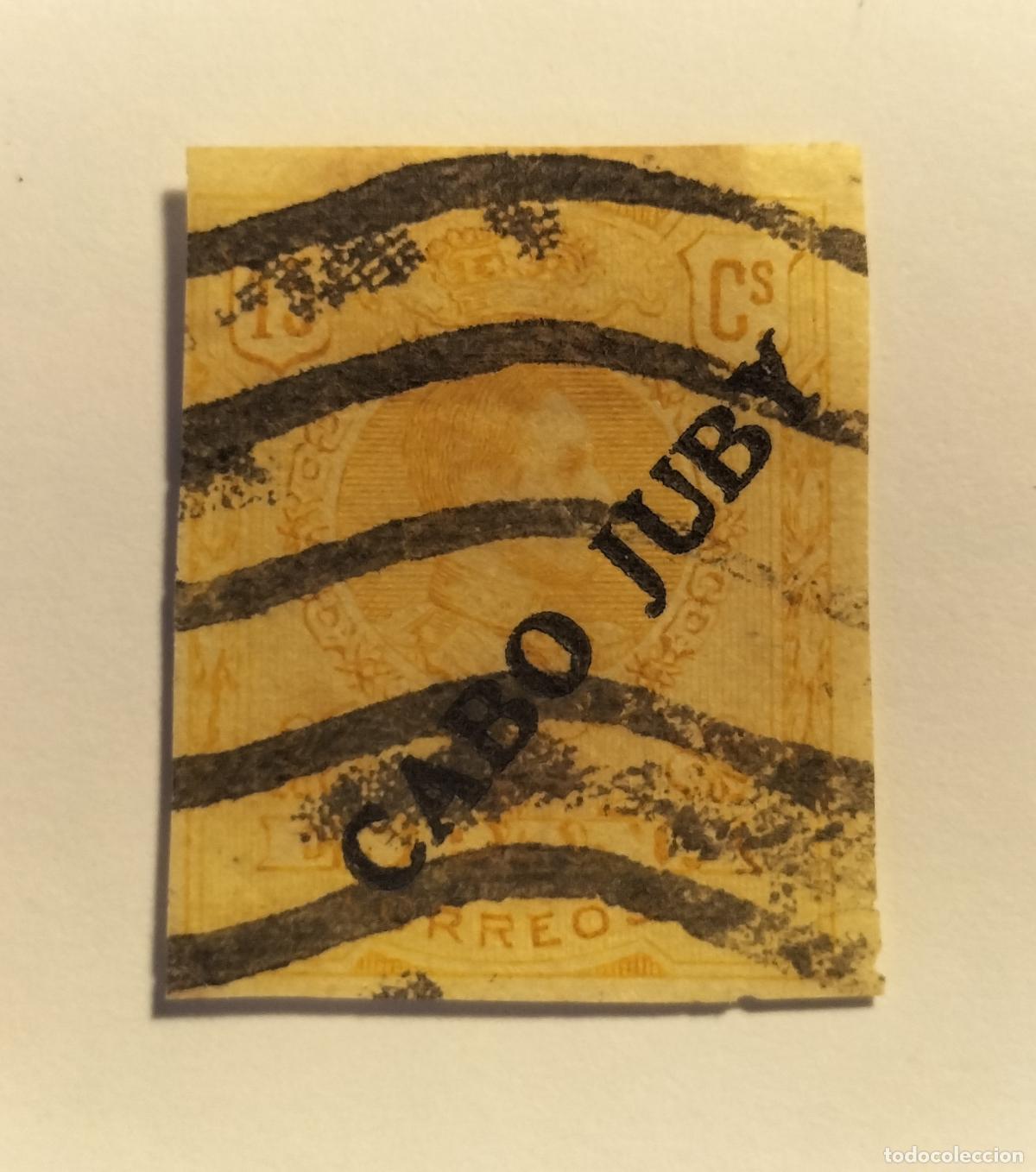 Sellos: SELLO CABO JUBY - COLONIA ESPA&Ntilde;OLA - 1919 - EDIFIL 9s (sin dentar).