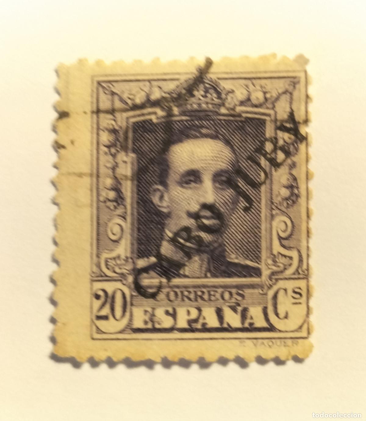 Sellos: SELLO CABO JUBY - COLONIA ESPA&Ntilde;OLA - 1925 - EDIFIL 25.