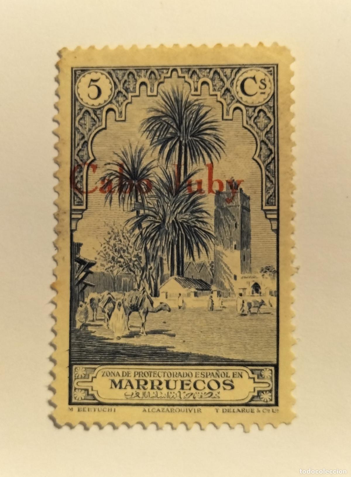 Sellos: SELLO CABO JUBY - COLONIA ESPA&Ntilde;OLA - 1934 - 1936 - EDIFIL 52.