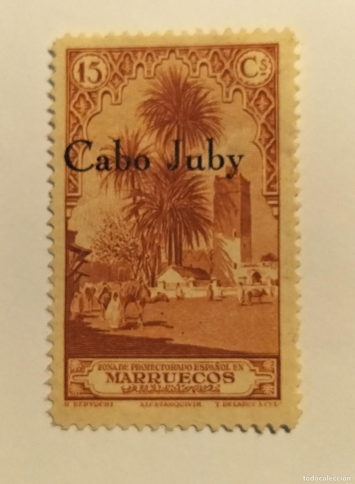 Sellos: SELLO CABO JUBY - COLONIA ESPA&Ntilde;OLA - 1934 - 1936 - EDIFIL 54.