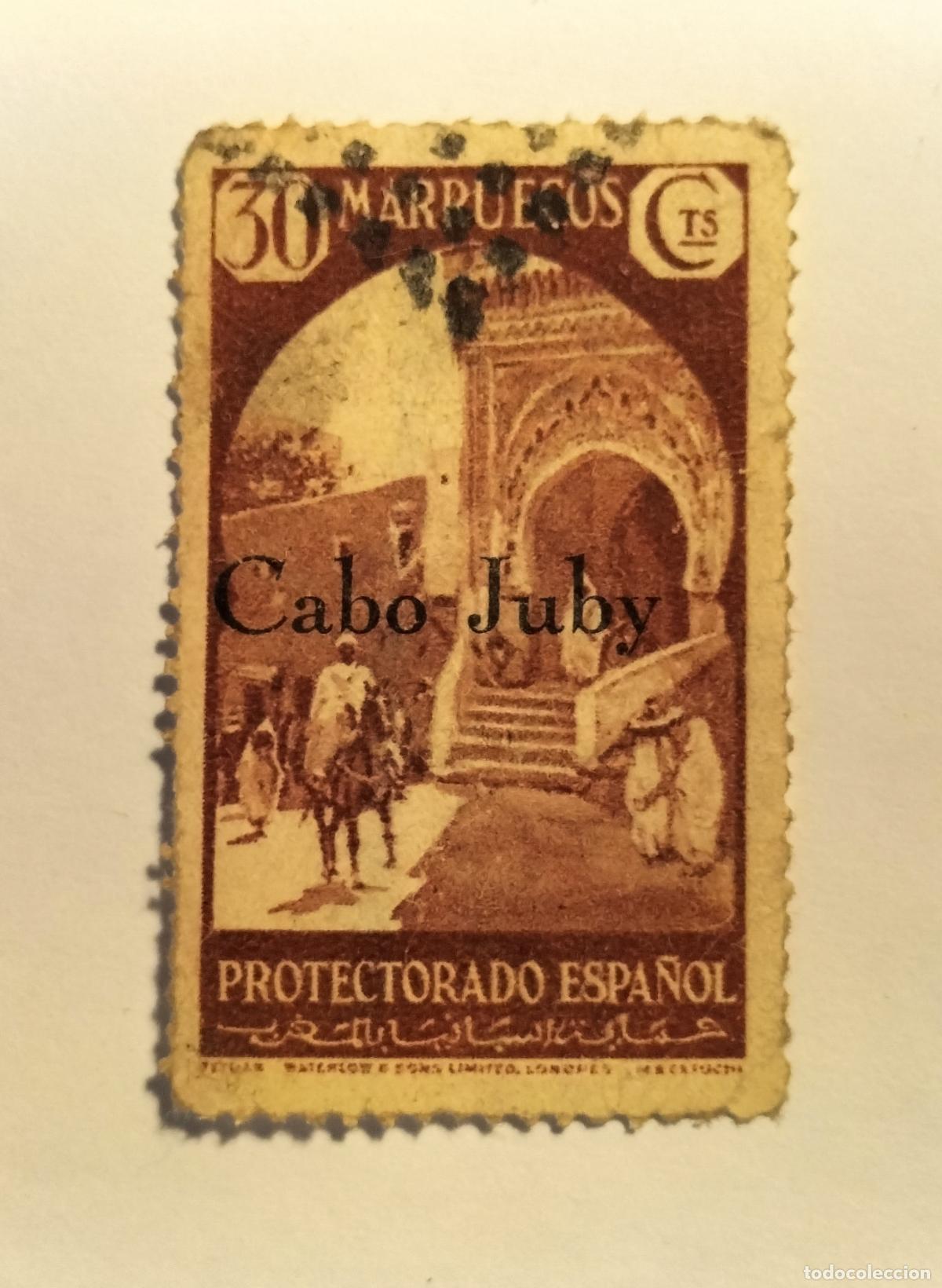 Sellos: SELLO CABO JUBY - COLONIA ESPA&Ntilde;OLA - 1934 - 1936 - EDIFIL 64.