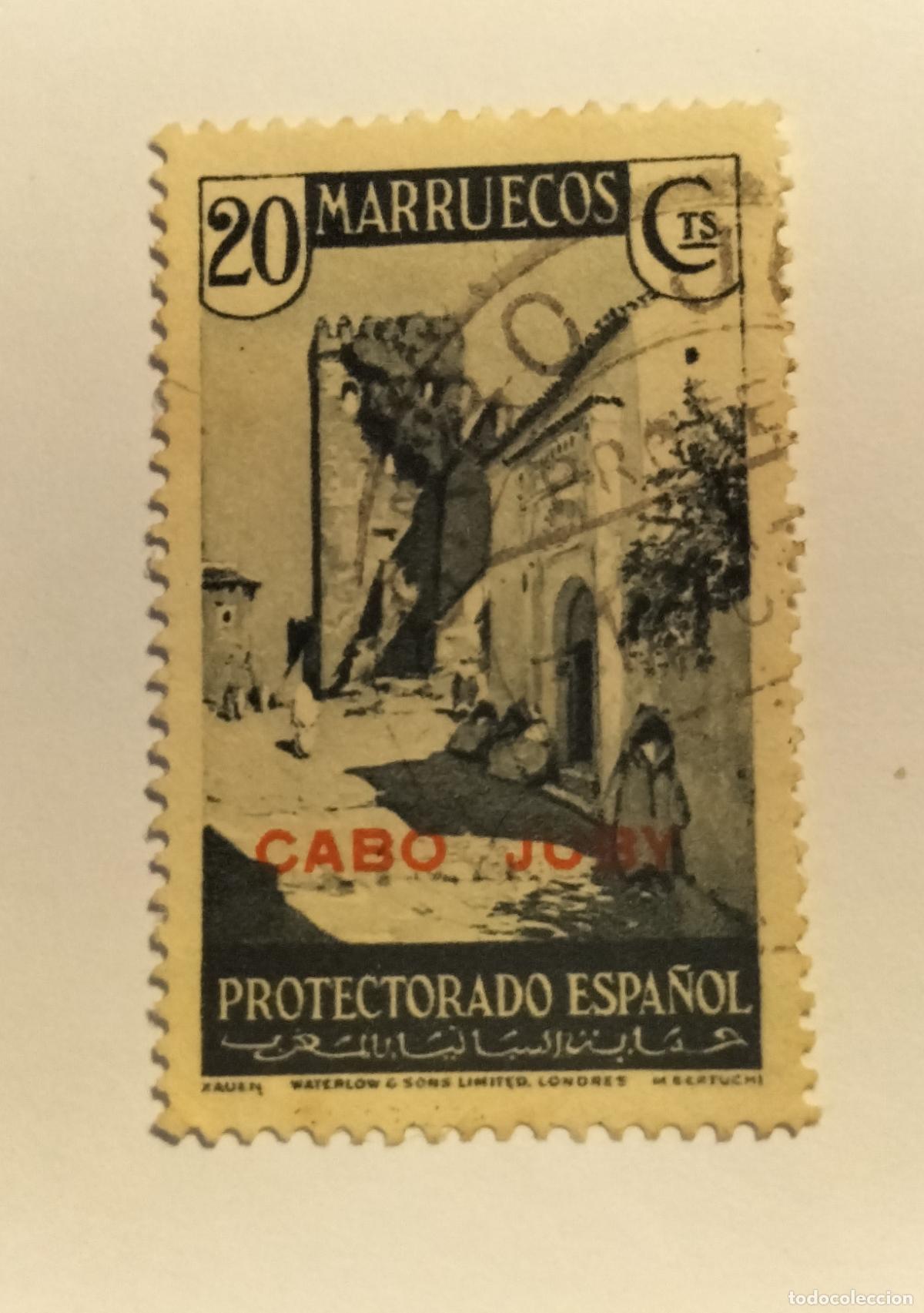 Sellos: SELLO CABO JUBY - COLONIA ESPA&Ntilde;OLA - 1935 - 1936 - EDIFIL 72.