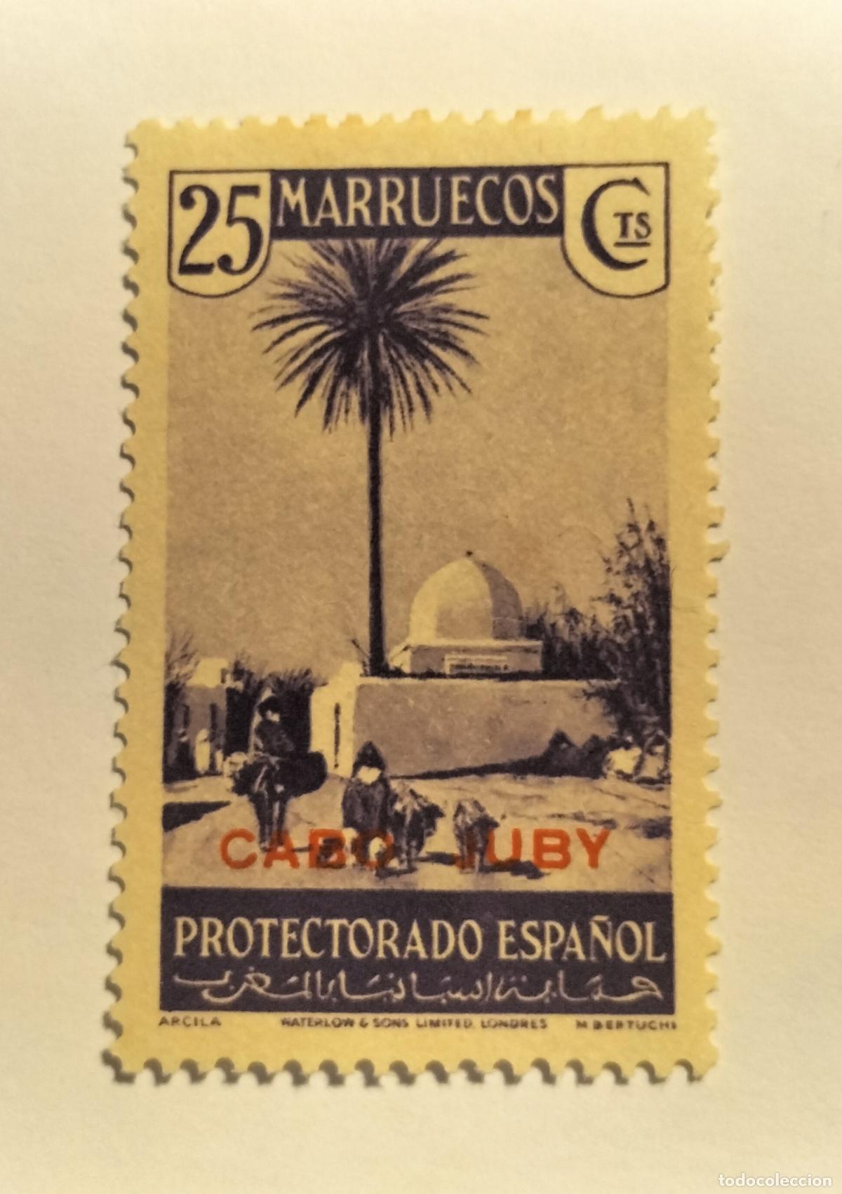 Sellos: SELLO CABO JUBY - COLONIA ESPA&Ntilde;OLA - 1935 - 1936 - EDIFIL 79.