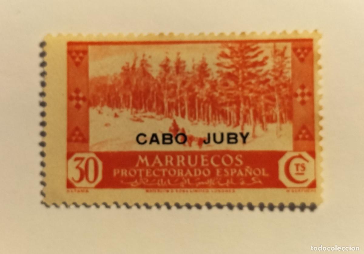 Sellos: SELLO CABO JUBY - COLONIA ESPA&Ntilde;OLA - 1935 - 1936 - EDIFIL 80.