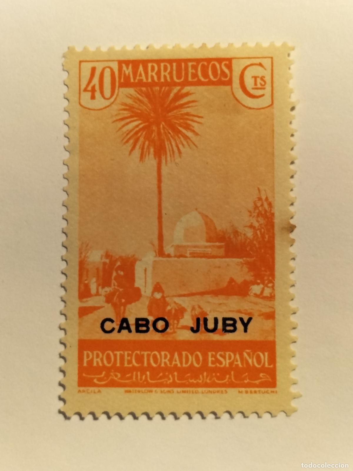 Sellos: SELLO CABO JUBY - COLONIA ESPA&Ntilde;OLA - 1935 - 1936 - EDIFIL 81.