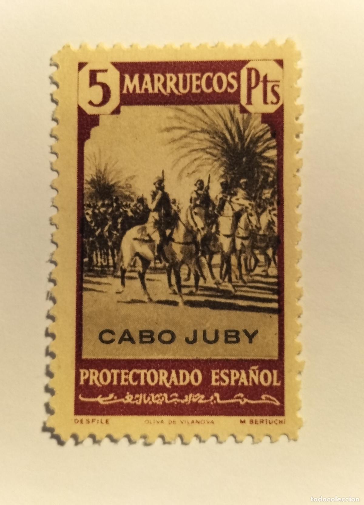 Sellos: SELLO CABO JUBY - COLONIA ESPA&Ntilde;OLA - 1940 - EDIFIL 130.