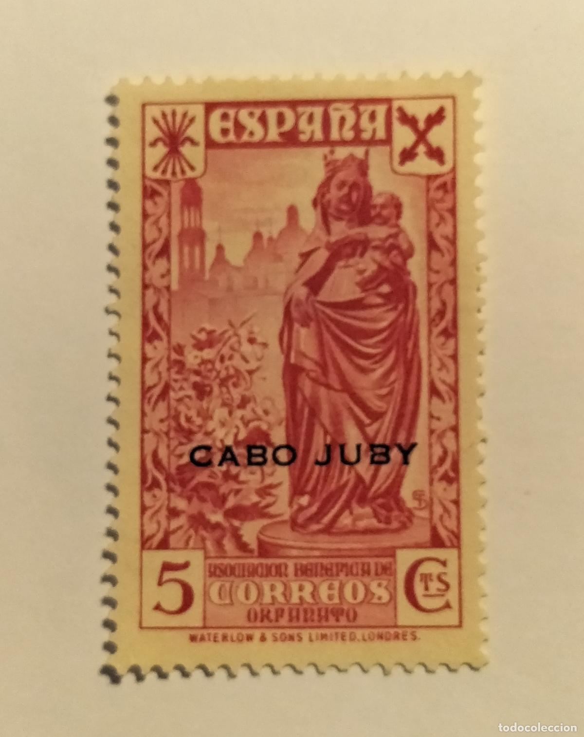 Sellos: SELLO CABO JUBY (BENEFICENCIA) - COLONIA ESPA&Ntilde;OLA - 1938- EDIFIL 1.