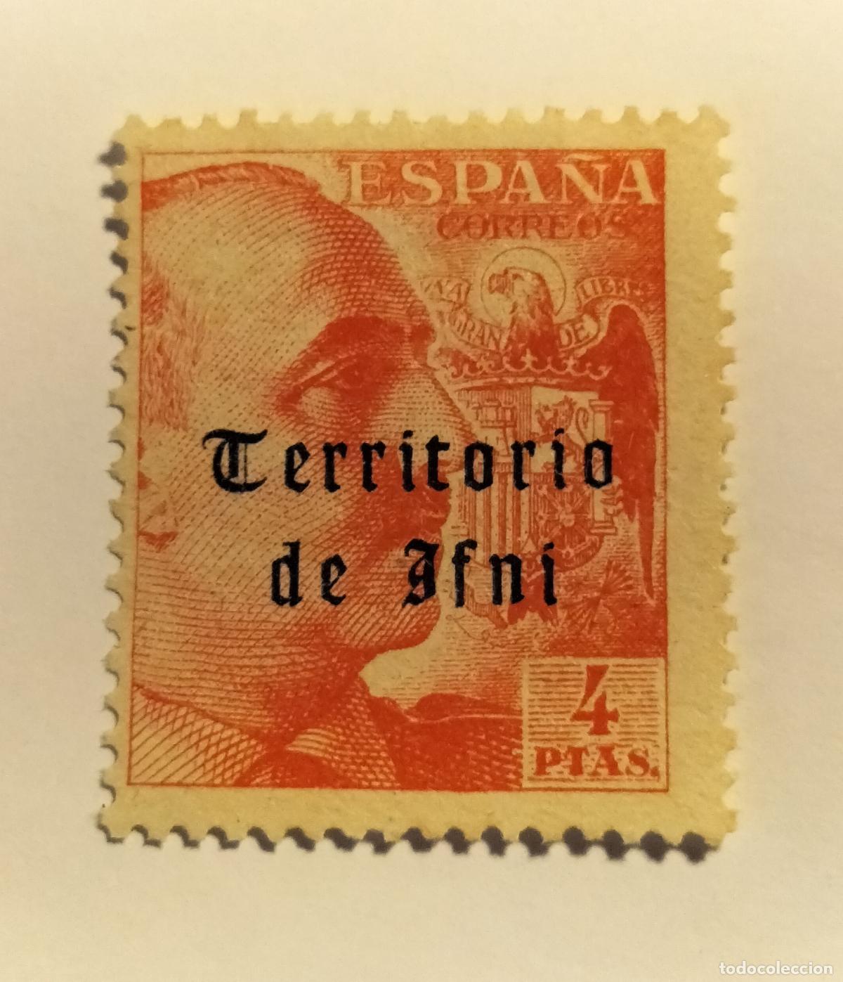 Sellos: SELLO AIFNI- COLONIA ESPA&Ntilde;OLA - 1948-49- EDIFIL 54.