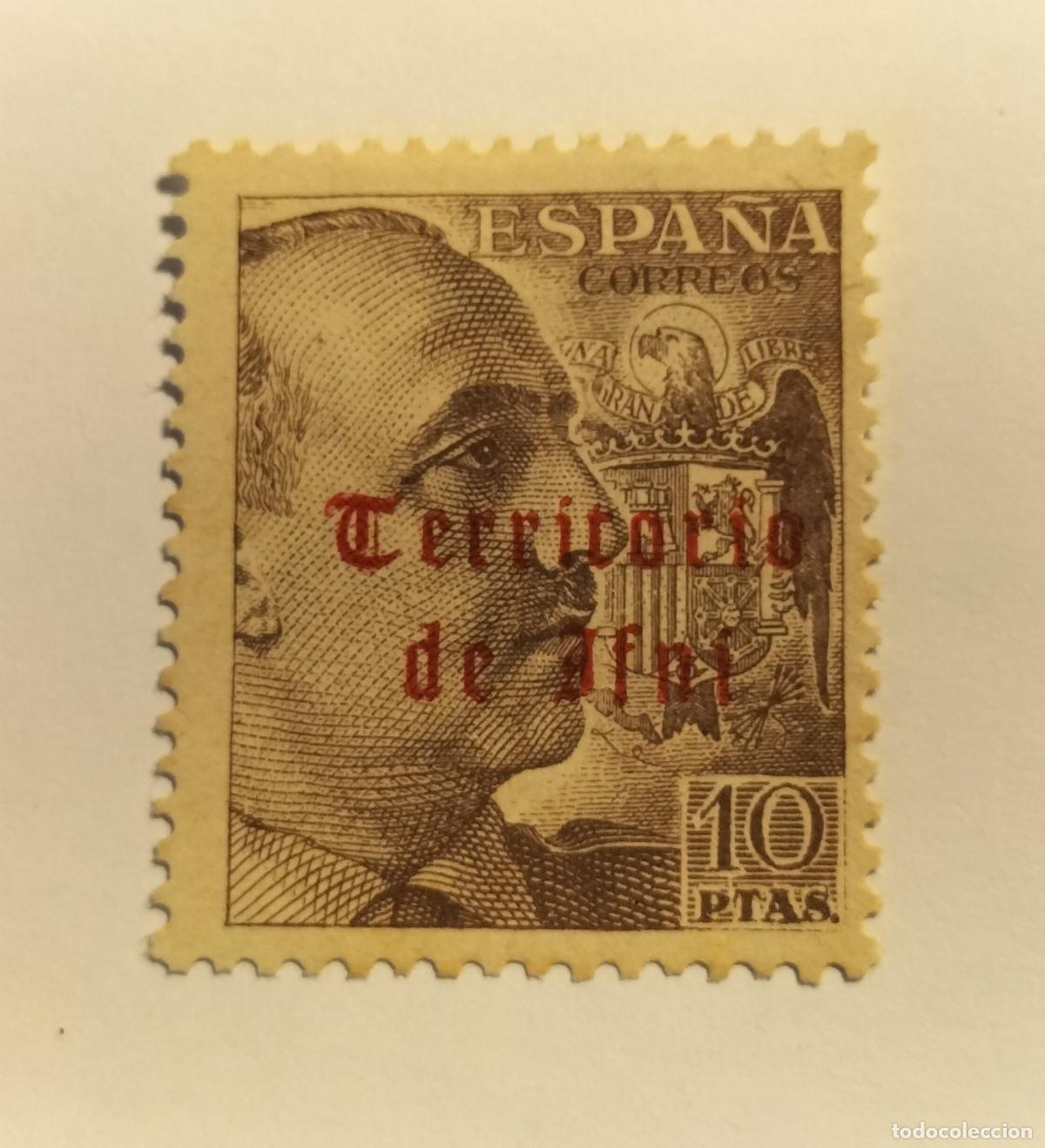 Sellos: SELLO AIFNI- COLONIA ESPA&Ntilde;OLA - 1948-49- EDIFIL 55.