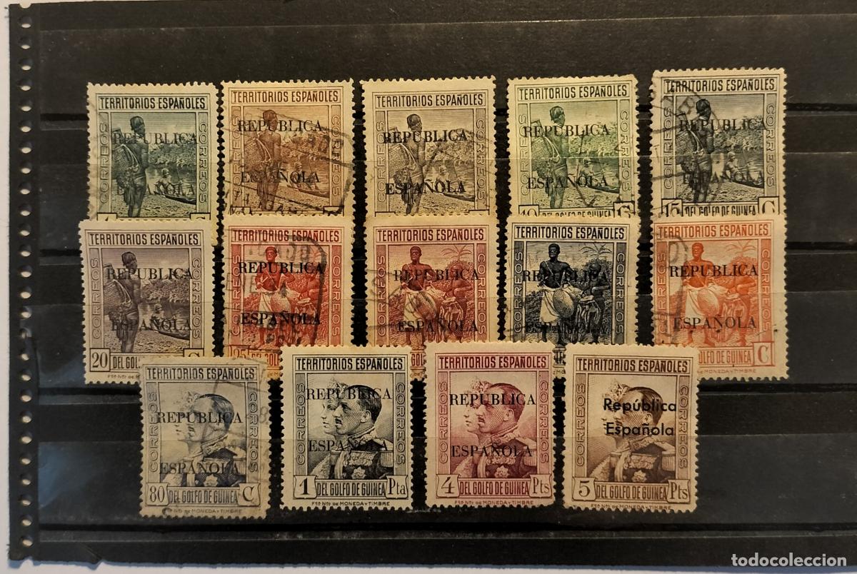 Sellos: SELLO GUINEA- COLONIA ESPA&Ntilde;OLA - 1931- EDIFIL 216 al 229 (completa).