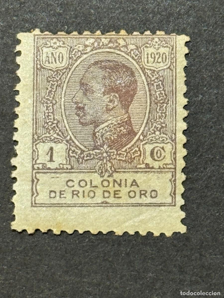 Sellos: Rio de Oro, Alfonso XIII, 1920, Edifil 117, nuevo con fijasellos