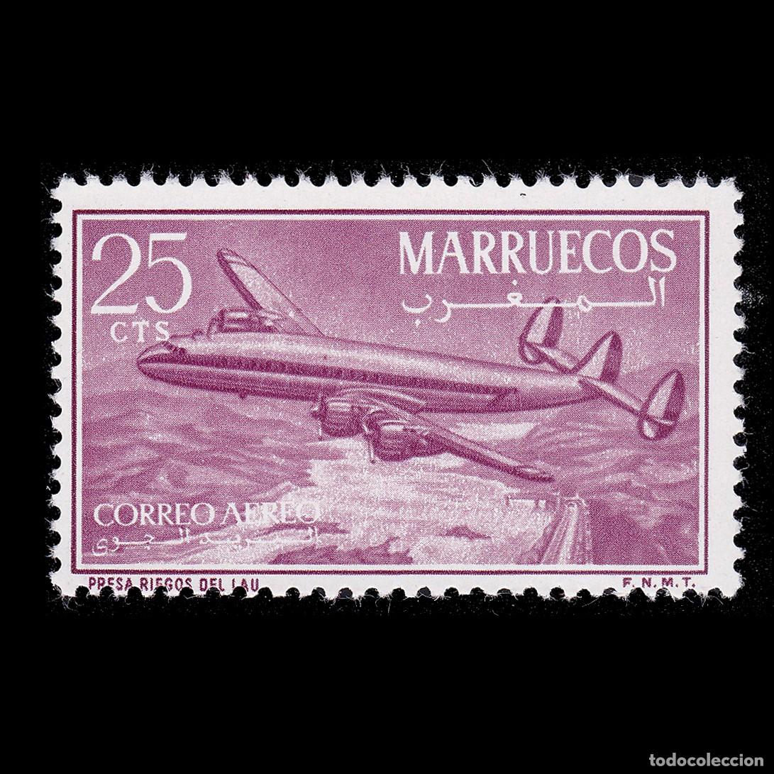 Sellos: Zona Norte Marruecos. 1956. CONSTELATION. 25c. Nuevo** Edifil 9 + obsequio