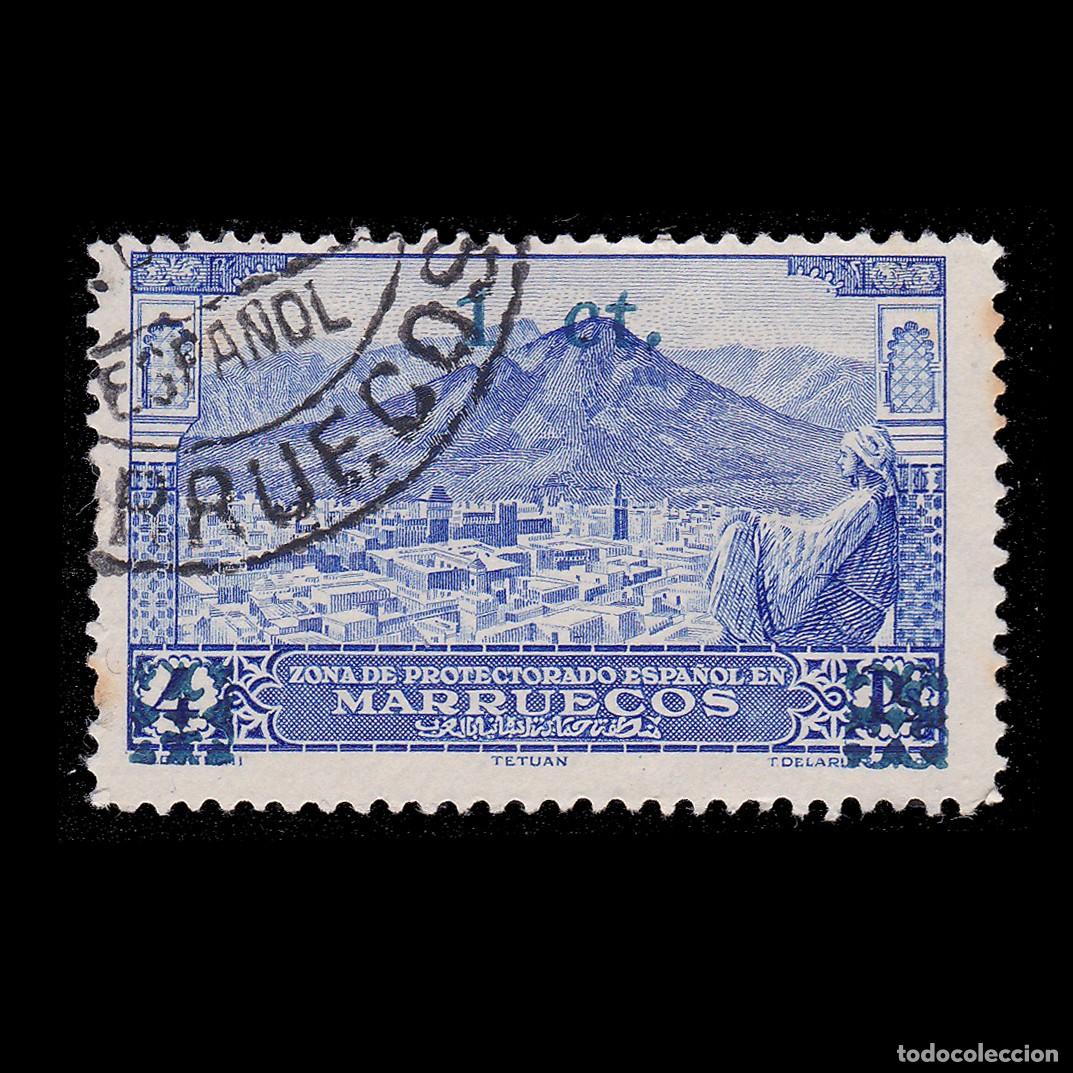 Sellos: Espa&ntilde;a.MARRUECOS 1936 1c s 4p. USADO. Edifil 162.+ OBSEQUIO