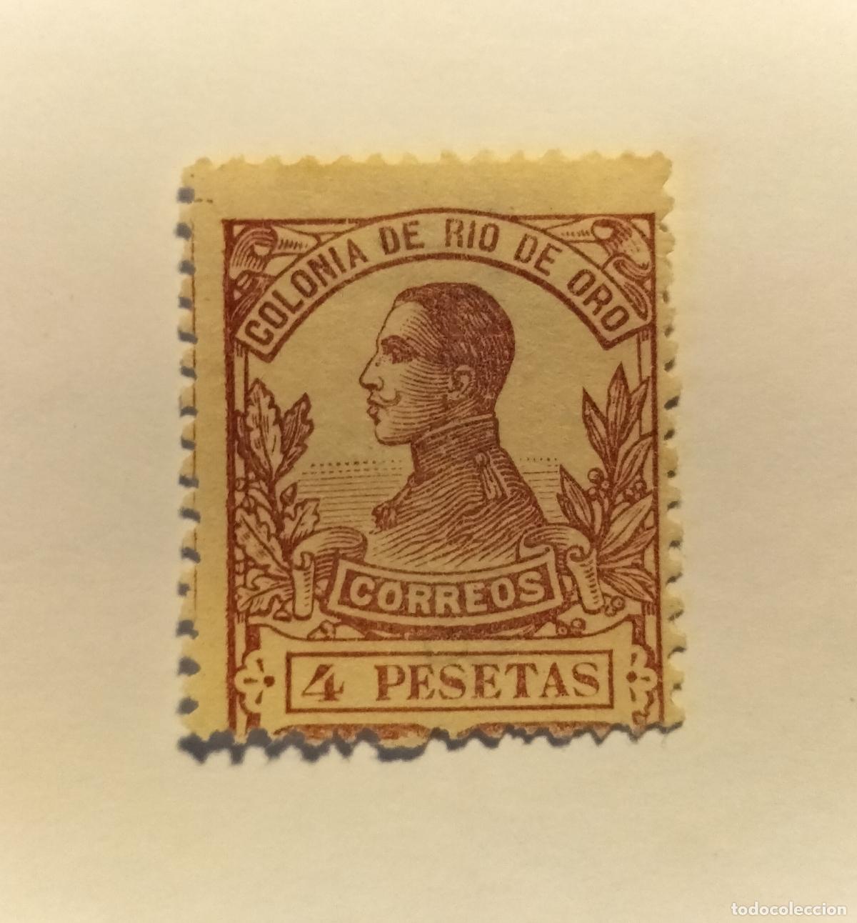 Sellos: SELLO RIO DE ORO -COLONIA ESPA&Ntilde;OLA - ALFONSO XIII - 1912- EDIFIL 76..