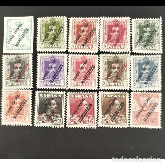 Sellos: Edifil 48-62 TANGER MARRUECOS MNH Colonias Espa&ntilde;a 1939 sin fijasellos