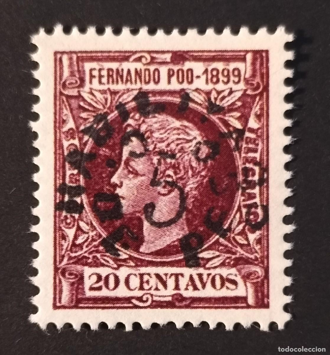 Sellos: Edifil 72 MNH FERNANDO POO 1900 Colonias Espa&ntilde;a